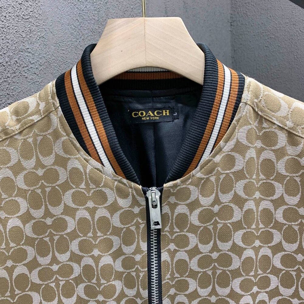 Coach Patchwork All Over Print Jacket Baseball Ja… - image 3